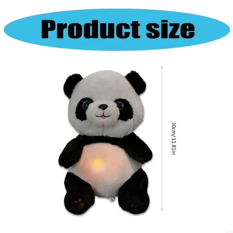 77hd jouet panda respiration en peluche robuste pratique pour une réduction l'anxiété une meilleure expérience pour