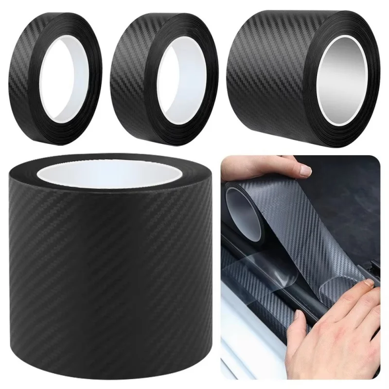 1/2 cinta nano de fibra de carbono. ​ ​   Etiqueta engomada del coche 3D ​ ​ ​ ​ Protección duradera ​ ​   Resistente al desgaste ​ ​ Protector de espejo de puerta ​ ​   Thresh de carrocería de coche