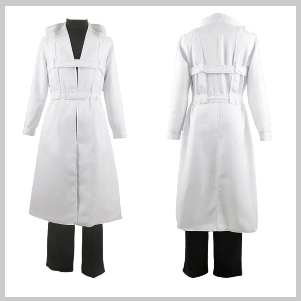 Disfraz de Anime Tokyo Ghoul Shigeki Arima para hombre, uniforme cortavientos largo blanco, conjunto completo para carnaval de Halloween