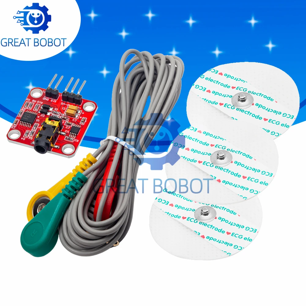 وحدة الاستشعار الكهربائية للعضلات BS إشارة تناظرية للعضلات EMG مجموعة الإشارات الخام مجموعة التطوير الإلكتروني لاردوينو