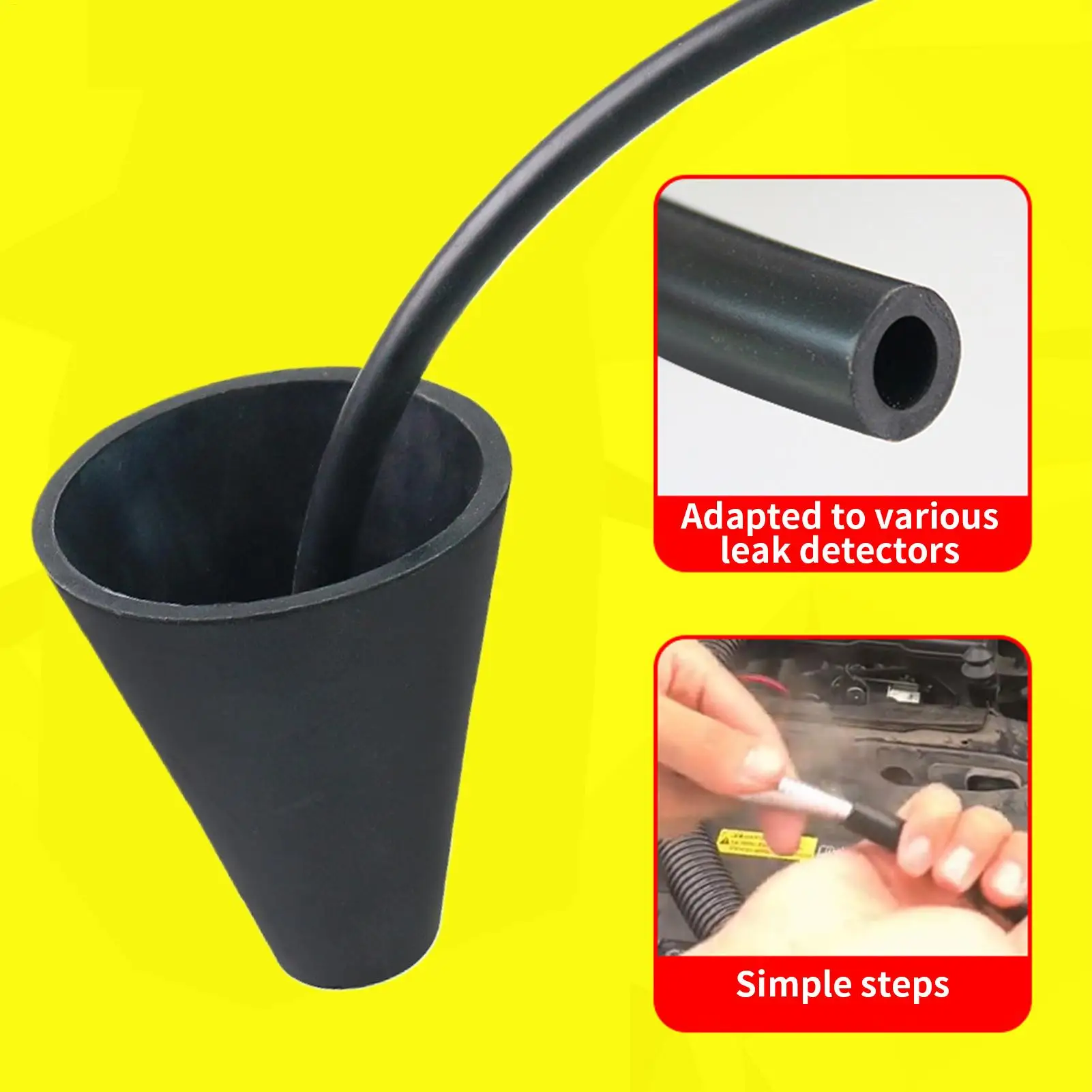 

Automotive Smog Machine Cone Adapter Heavy Duty Smog Machine Adapter Electrical Equipment For Engine Detection Vehicle Inspector