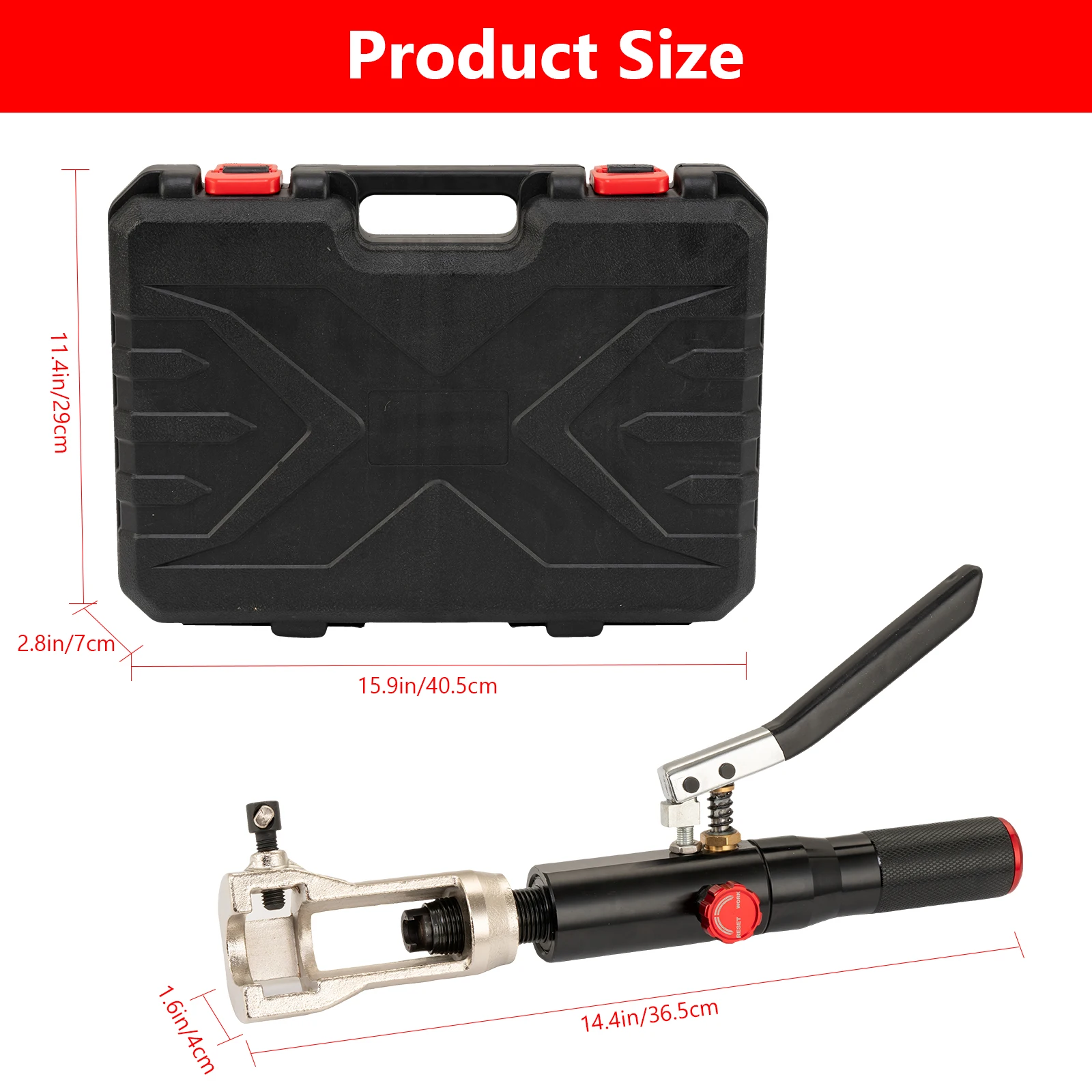 33Pcs Hydraulic Flaring Tool Kits,45° Double Flaring Tools,Hydraulic Flaring Tool Kit for 3/16