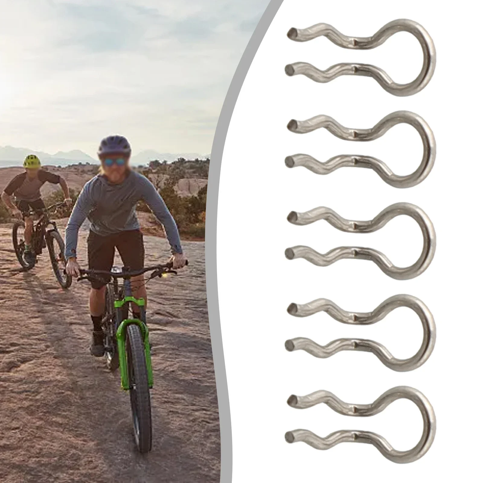 5/10/15 Stück Fahrrad-Scheibenbremsen-Federclips für Shimano XT SLX XTR, Passende Befestigungsschrauben und Federclips, Fahrradteile – Detail 5