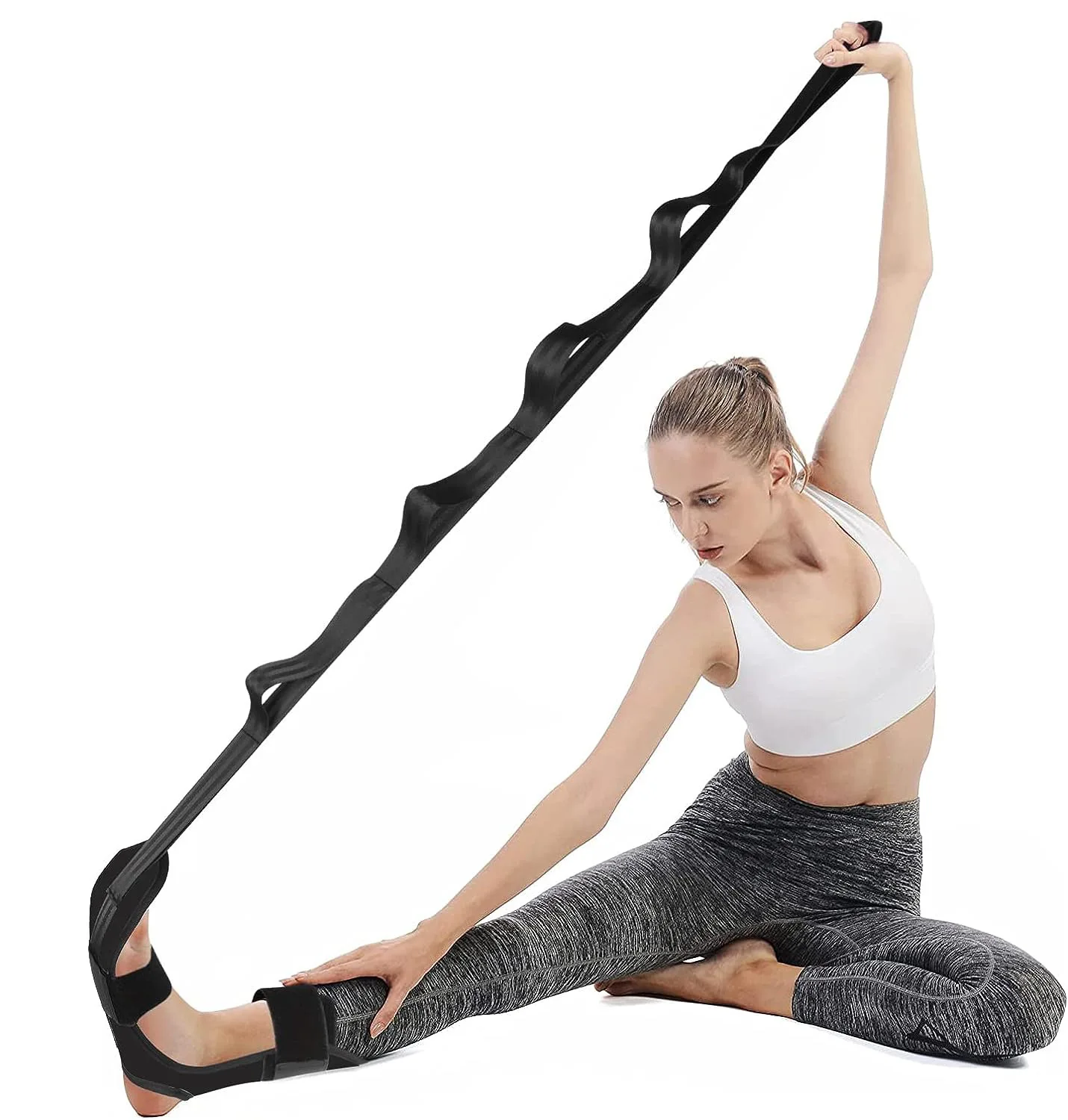 Fascia Stretcher Finally Flexible Again Yoga Strap Belt Trainning And Exercise Stroke Hemiplegia Rehabilitation Leg Stretcher