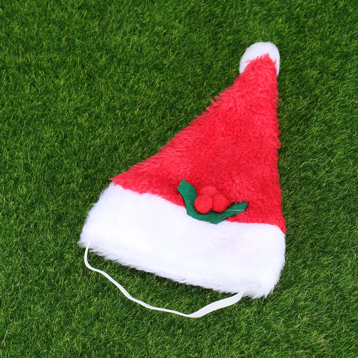 

Pet Santa Hat Collar Set Adjustable Christmas Dog Cat Accessory Cute Holiday Party Wedding Decoration Bright