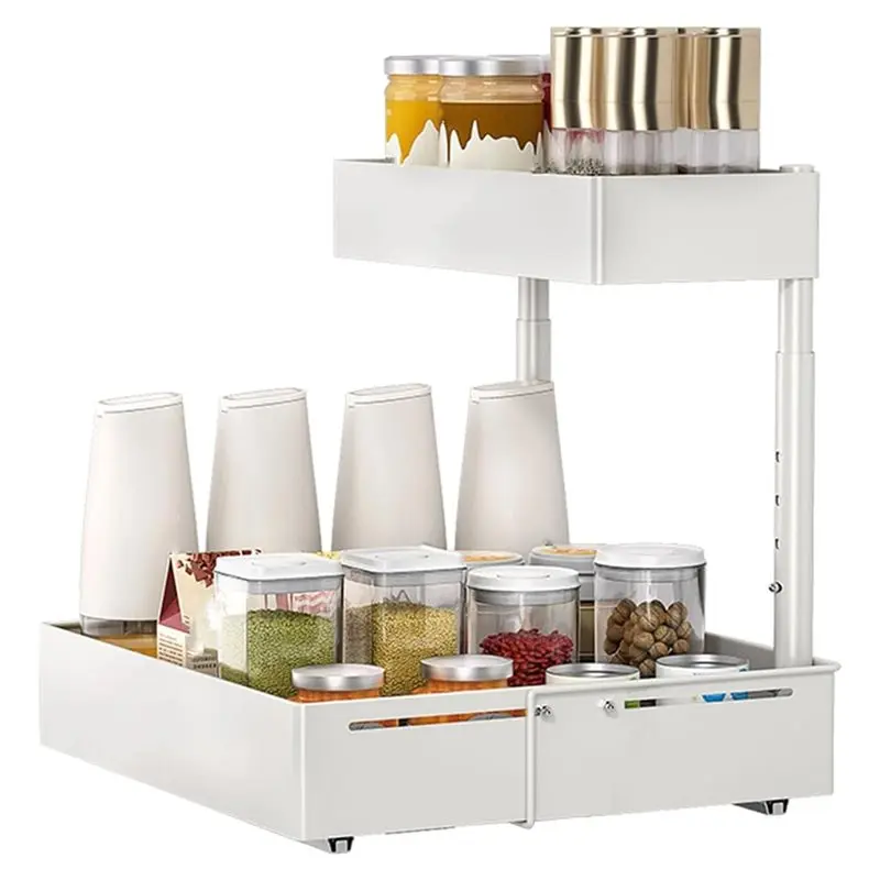 abky-multi-purpose-storage-shelves-2-tier-pull-out-cabinet-organizer-height-adjustable-drawer-slide