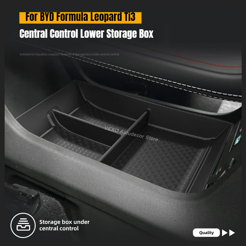 

Для BYD Formula Leopard Titanium 3 Ti3 2025 2026: Органайзер-лоток для центральной консоли автомобиля, нижний отсек для хранения, аксессуары