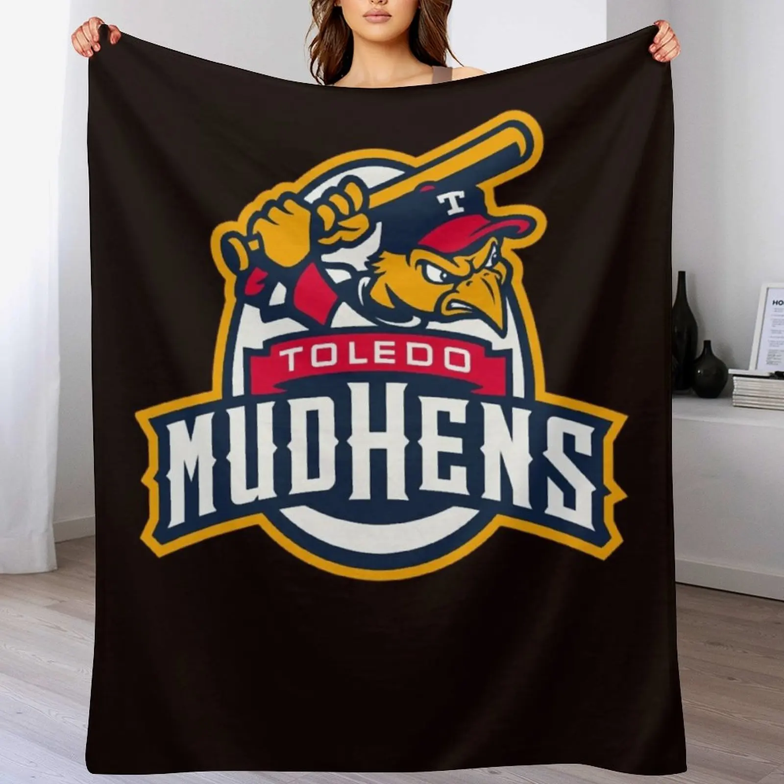 

toledo mud hens,mudhens Throw Blanket All Season Lightweight Soft Blanket for Bed
