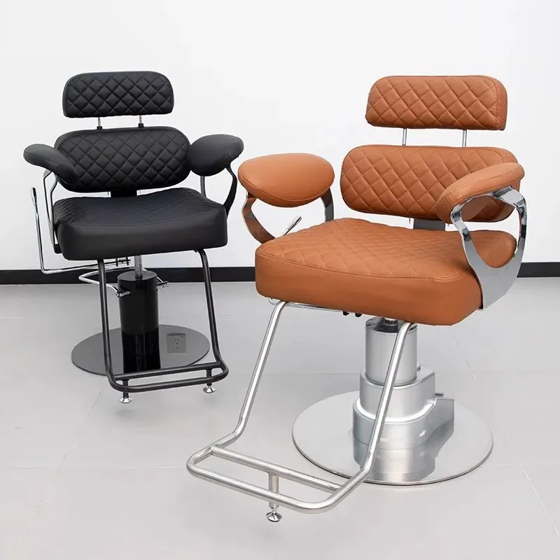 Beauty Salon Shampoo Barber Chair Italian Trendy Vintage Aesthetic Luxury Barber Chair Hairdressing Commercial Salon Furniture