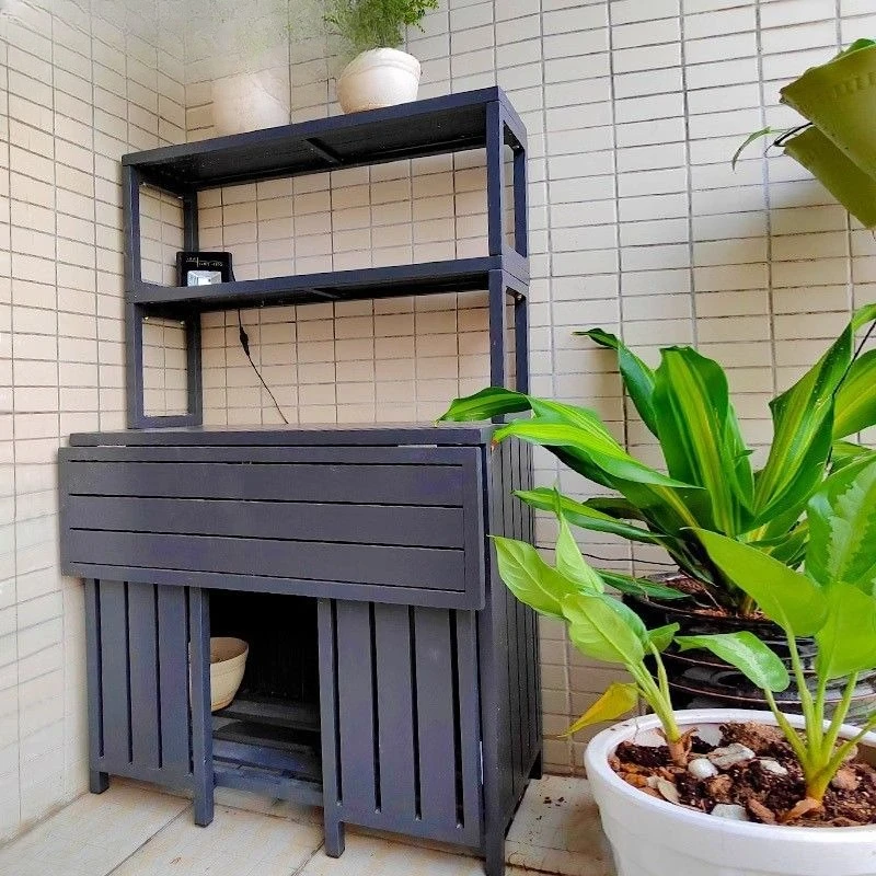 

Balcony shelf New Chinese flower stand Succulent arrangement Window sill table