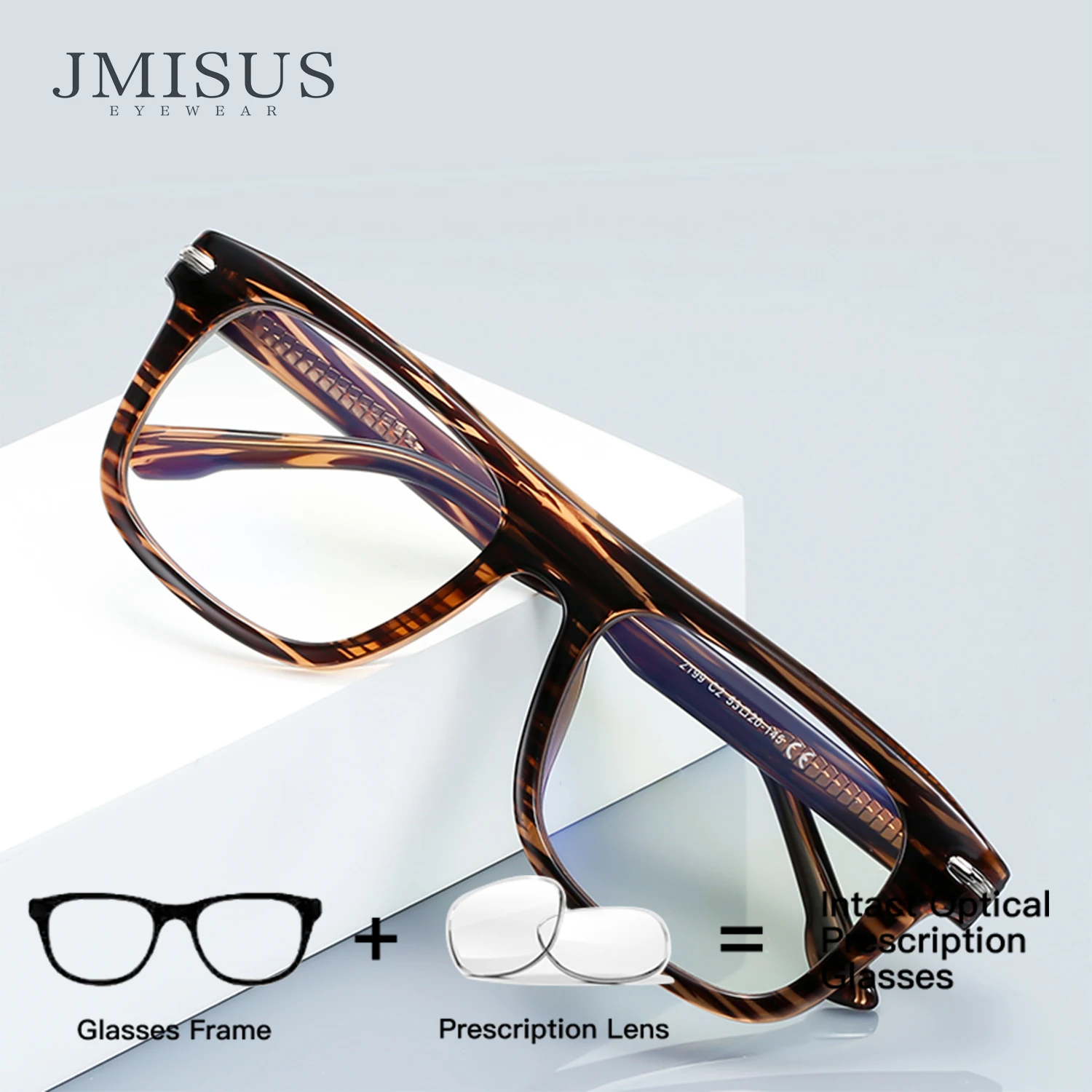 

JMISUS Мужские квадратные очки по рецепту на заказ, ацетатная оправа с фотохромной технологией и прогрессивными мультифокальными линзами