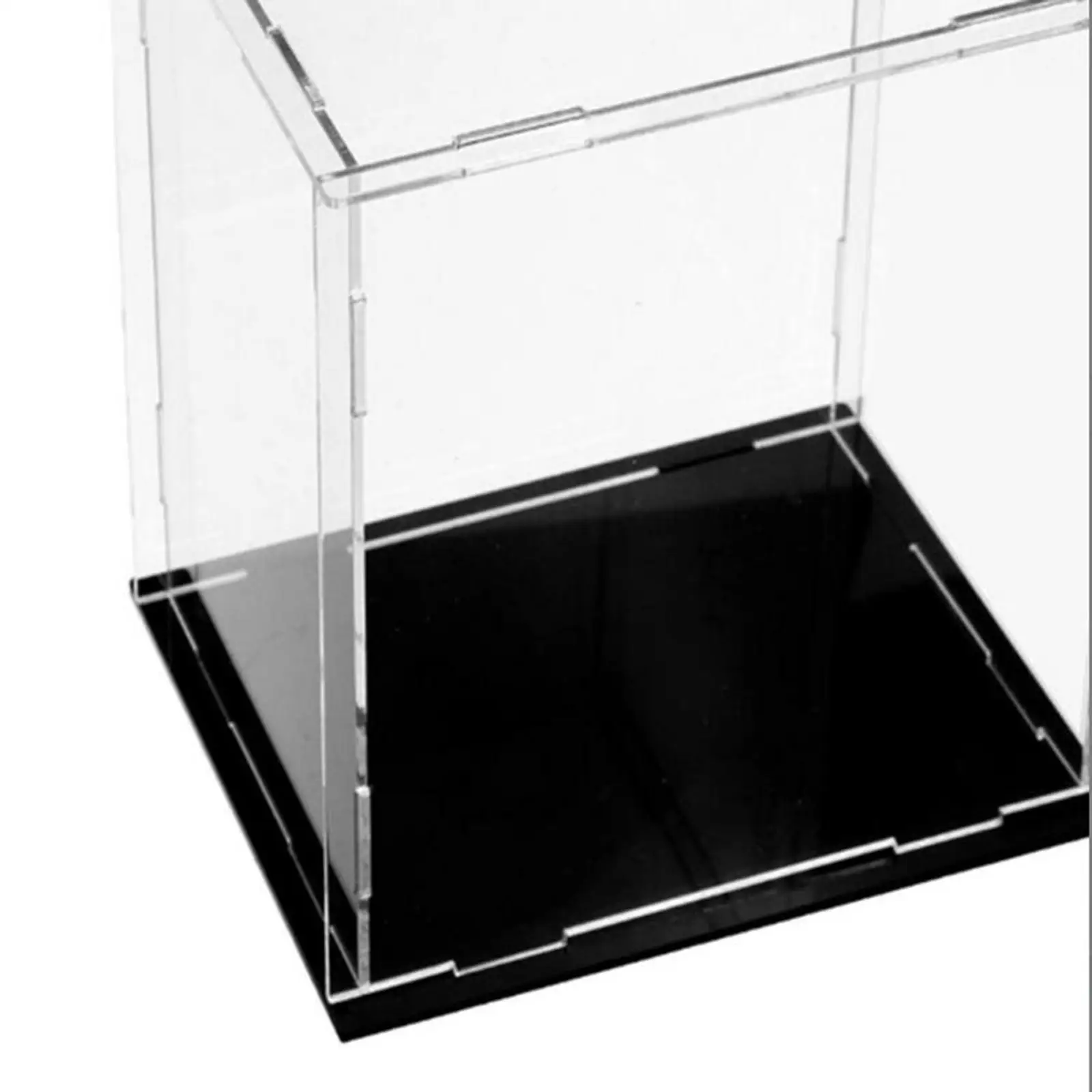 Dustproof Acrylic Display Case Countertop Shop Showcase Retail Cube Organizer for Action Figure Toys Dolls Airplane Tank