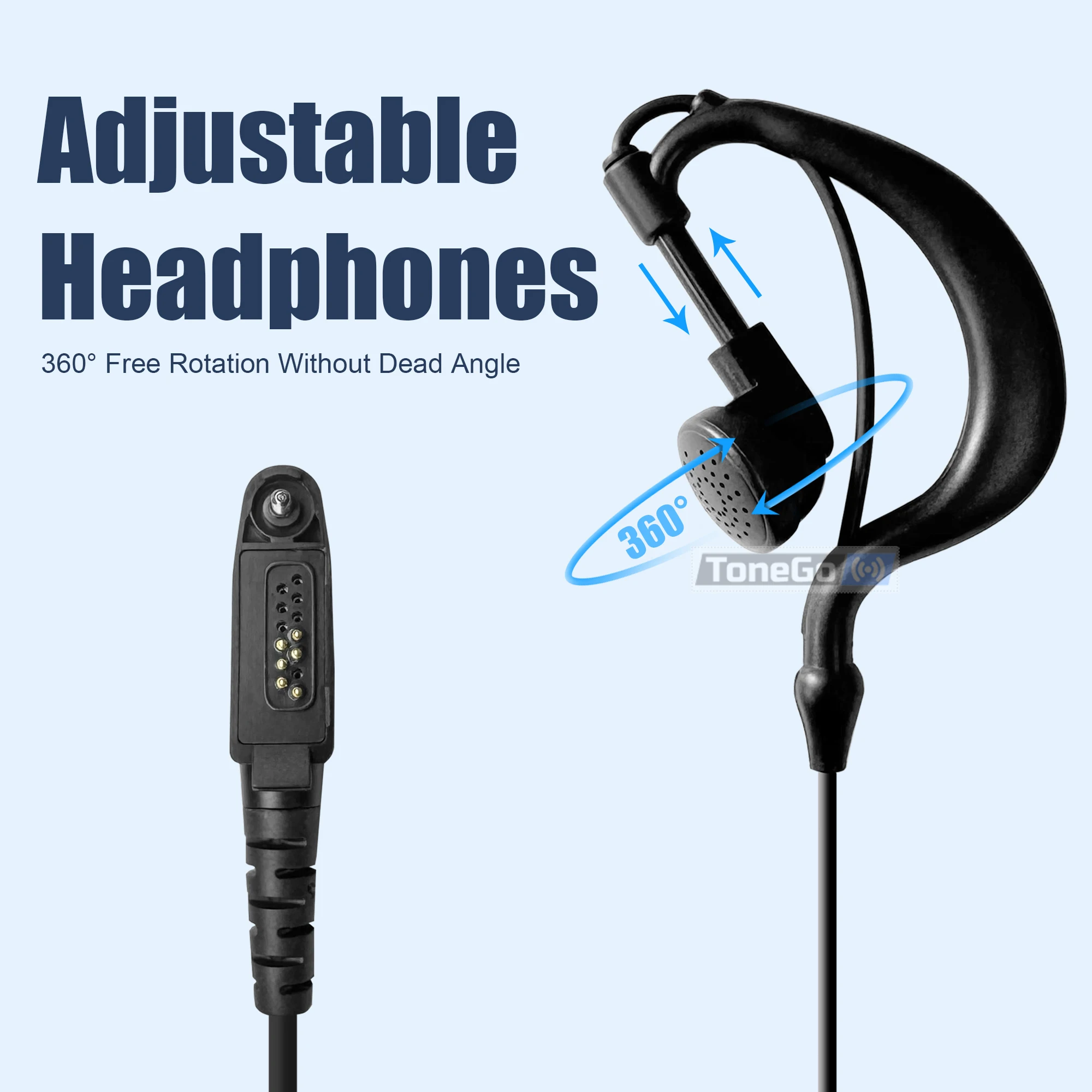 iradio UV-98 Plus Headset GP328 Plus Acoustic Tube Headset Big PTT Earphone Mic For RT-880 GP344 GP388 GP644 PTX700 Plus Radio