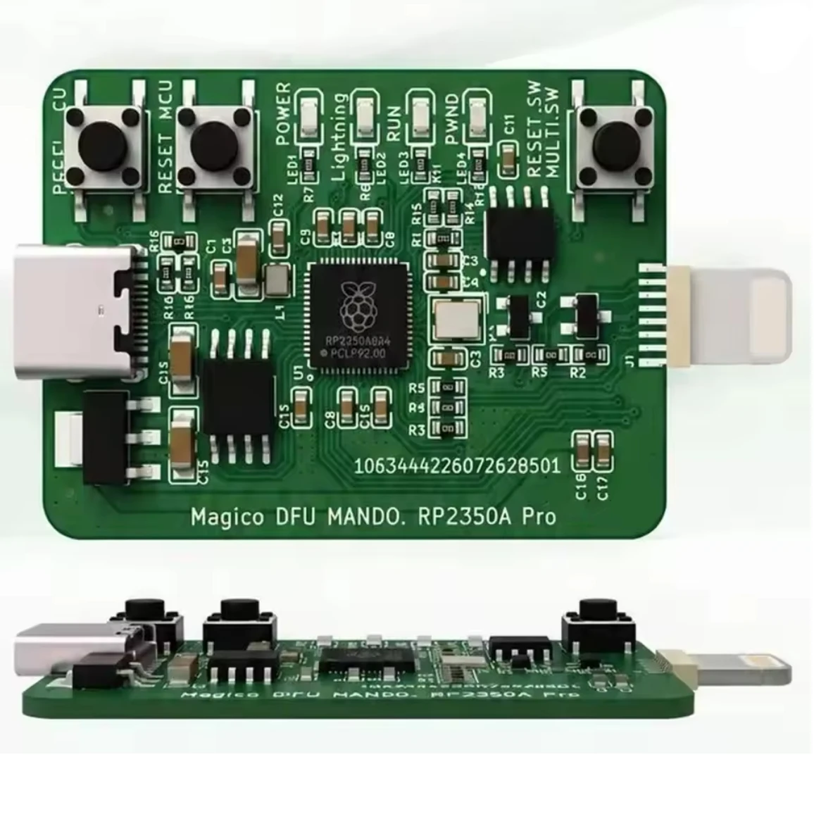 RP2350A Development Board B4 PICO DFU Mode Adapter Pi Pico 2 RP2350-USB-A Pwned IOS A12/A13 Repair Erase