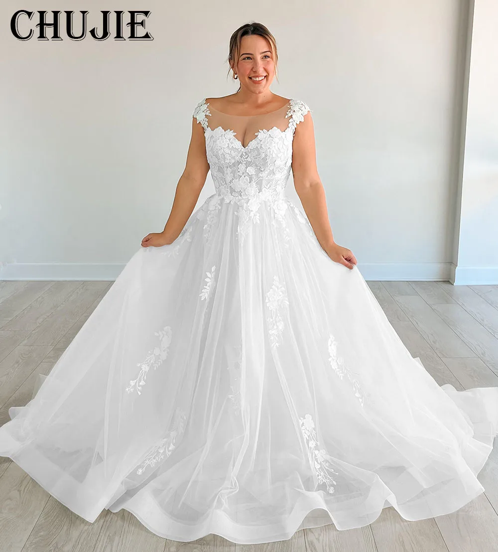 

White Off Shoulder Wedding Dresses A Line Pleated Bridal Gowns Elegant Customized Bride Dress Lace Appliques Vestido de novia