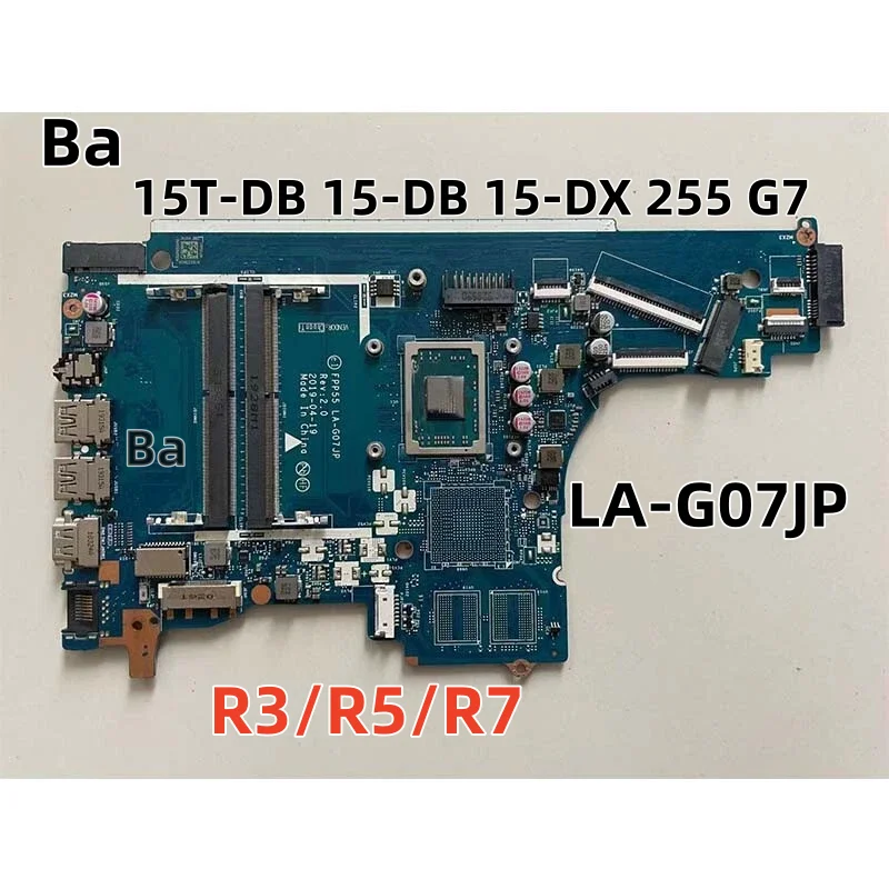 

For Hp 15-Db 15T-Db 255 G7 Laptop Motherboard,R3/R5/R7 Cpu Fpp55 La-G07Jp Uma