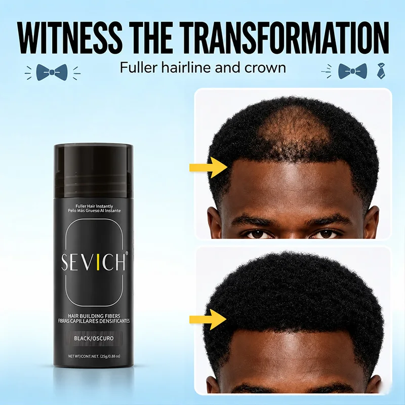 Fibers Powder Creates Natural Volume Bounce Long-lasting Waterproof Formula Unisex Easy to Use Ideal for Daily Care and Gifting