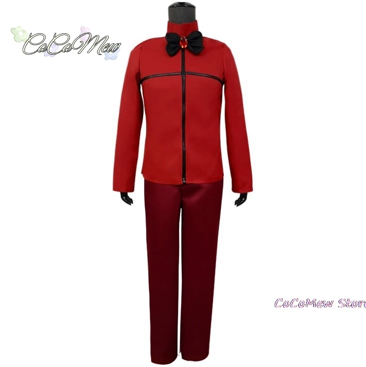 Hazbin Cosplay Hotel Uniform ALASTOR Cosplay Costume Adult Men Halloween Uniform Jacket Pants Costumes Red Suit Anime Cosplay