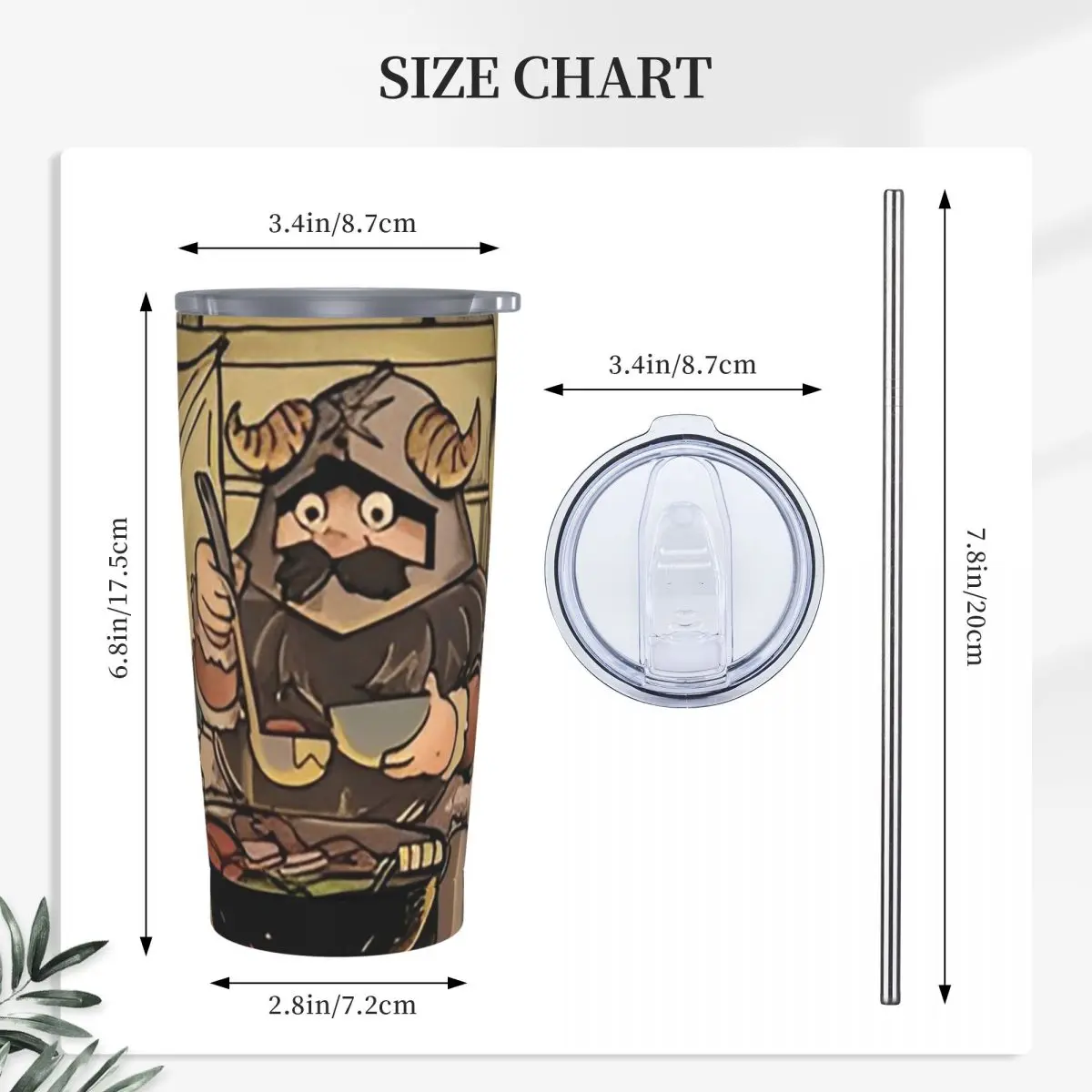 Dungeon Meshi Delicious In Dungeon Senshi Stainless Steel Tumbler Vacuum Insulated Mugs Thermal Cold Bottle Straw With Lid 20oz