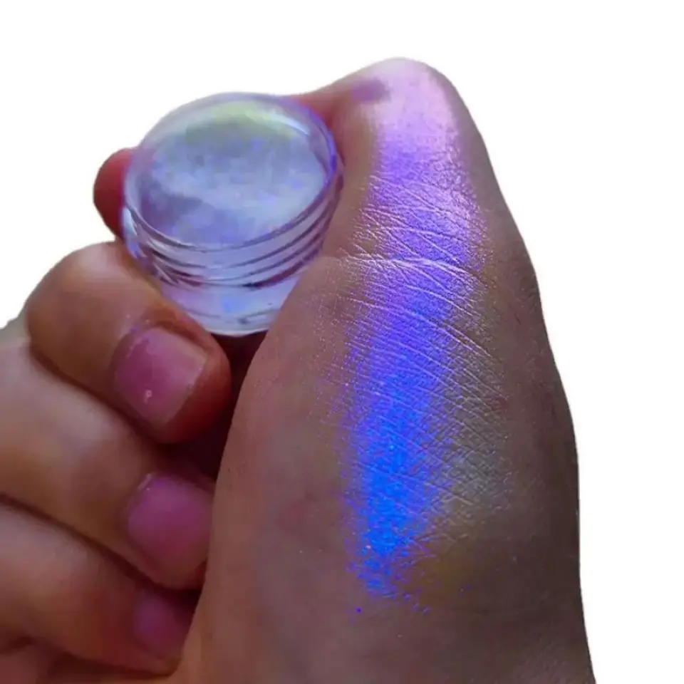 Polvo de espejo holográfico camaleón 35 colores, 1-2g, polvo mágico para frotar uñas, decoración navideña 4