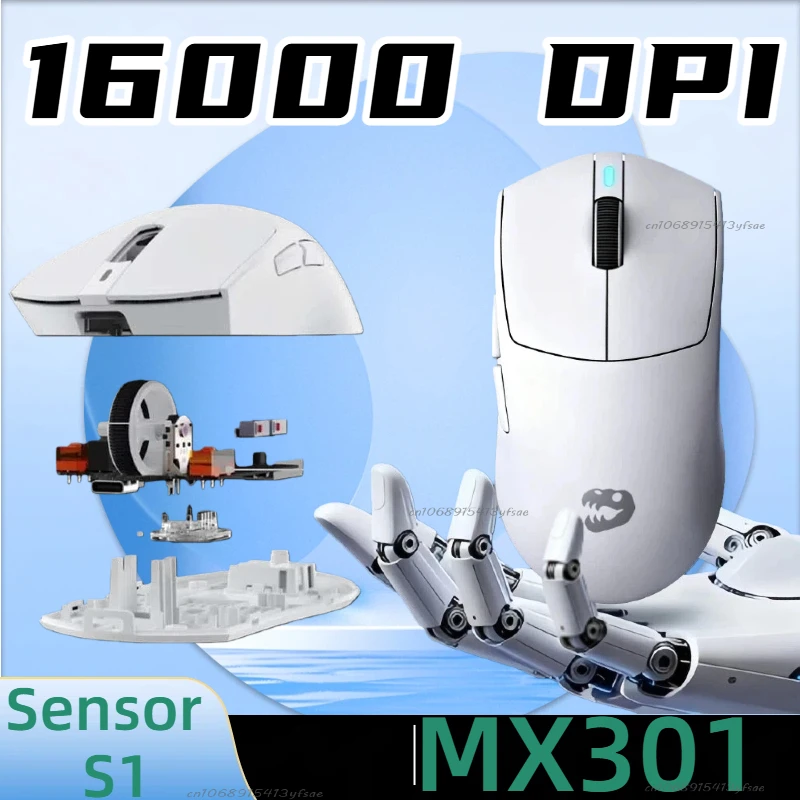 

Сверхчувствительная эргономичная игровая мышь S1, датчик высокого класса, 16000 точек на дюйм, частота отчетов 1000 Гц, три режима подключения, 55 ± 3 г