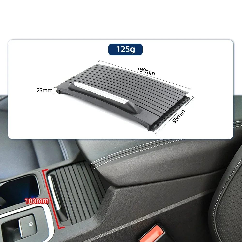 For Focus KUGA Escape 2017-2020 New Car Storage Box Sliding Shutters Glove Box Slide Roller Cup Holder Roller Blinds Cover