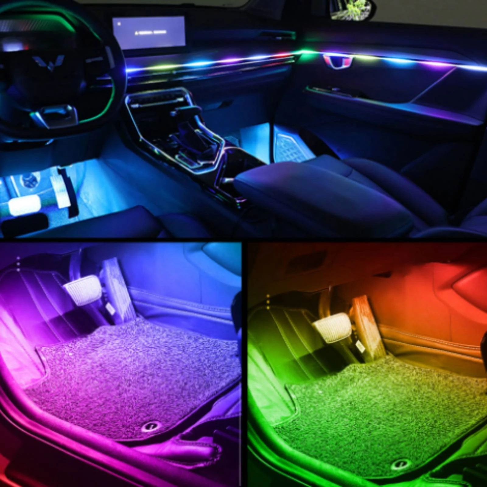 Interior Design Apps - LED-Streifen für den Fahrzeuginnenraum mit Smart-Controller,