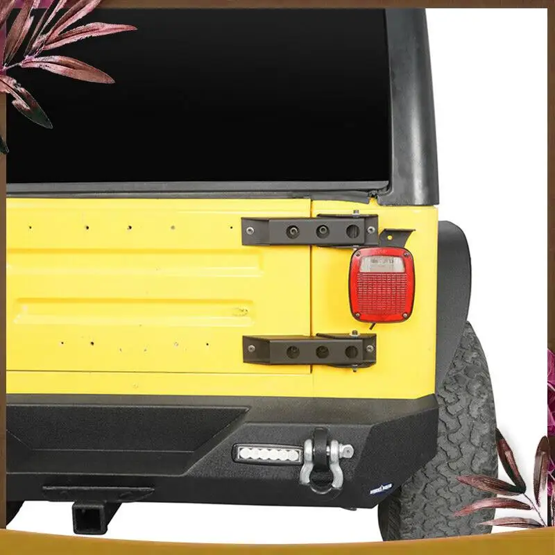 

AB59-For Wrangler Tailgate Hinges Set Upgraded Heavy-Duty Steel Rear Door Hinges 1997-2006 For Jeep Wrangler TJ Accessories