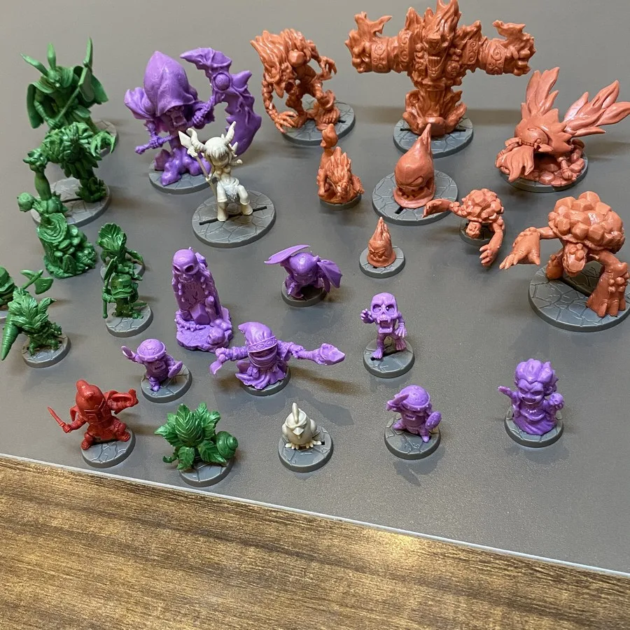 Bundle Set Skeleton Monster Ninja Heroes Minions Super Dungeon Explore Forgotten King Caverns of Roxor Board Game Minis Chibi