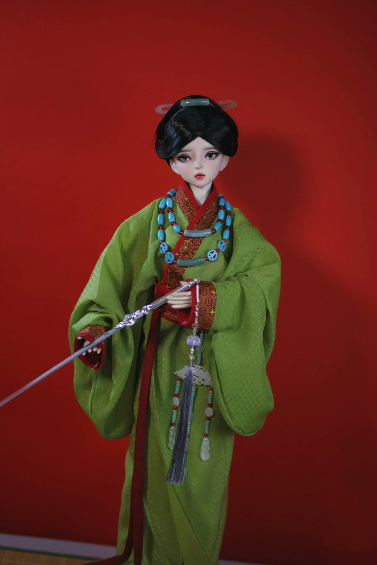 1/4 1/3 Costume ancien BJD vêtements chinois Hanfu longue Robe tenue pour BJD/SD SD13 fille SSDF ID75 oncle poupée accessoires C2344