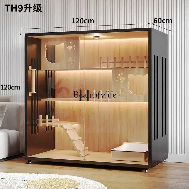 

01 Cat Villa Household Double-Layer Waterproof Cat House Oversized Indoor