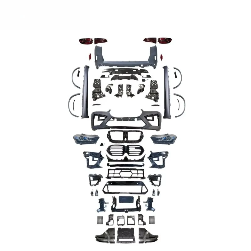 X5 Vecchi a nuovi kit carrozzeria adatti per X Series G05 2019-2022 a LCI X5M Style Paraurti per auto con aggiornamento in plastica PP leggera LCI