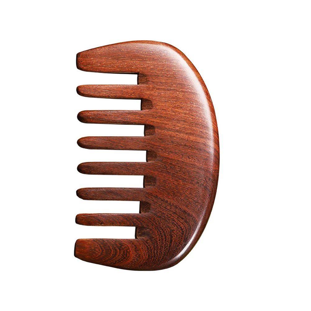 Comb for Curly Hair Comfortable Wooden Portable Massage Natural Wide Tooth