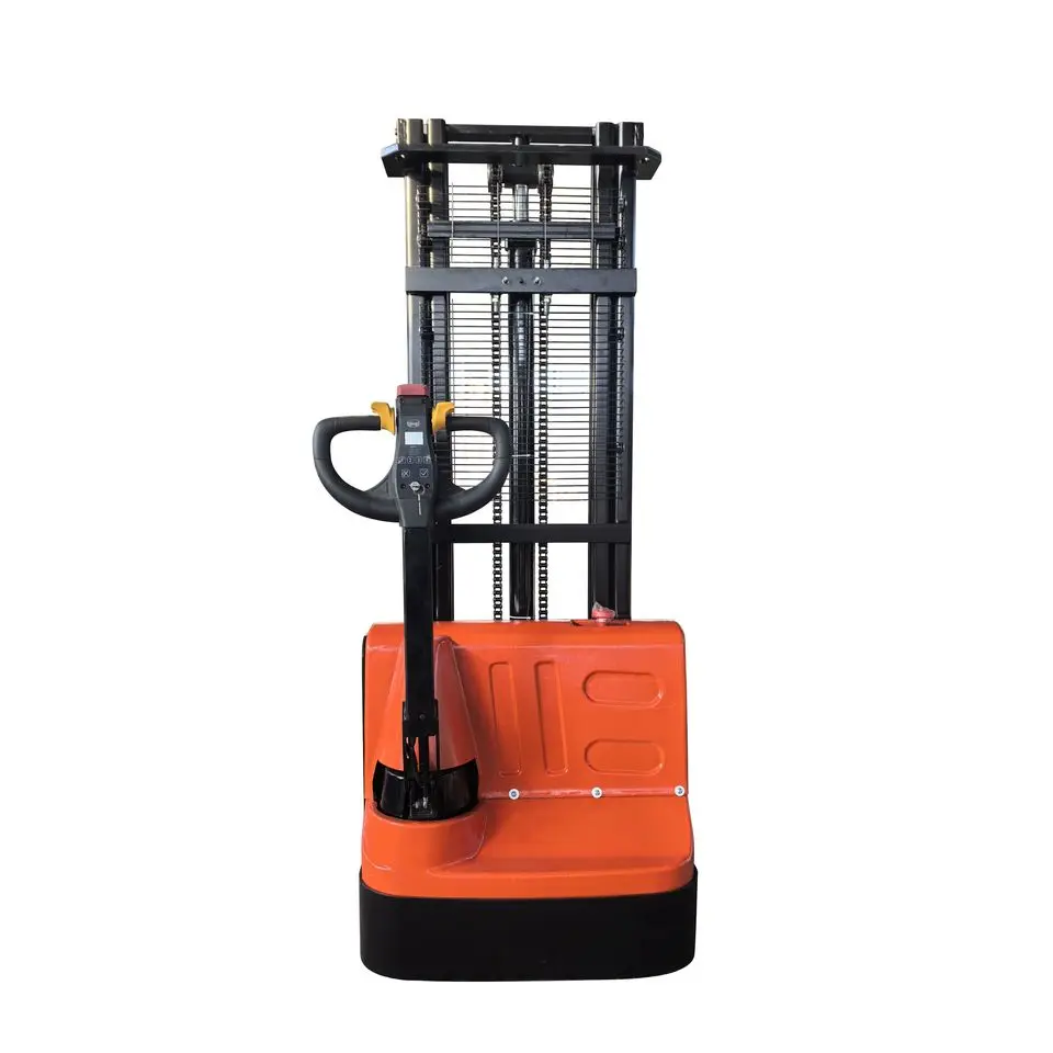 

Full-Electric Stacker Walk-Behind Electric Forklift Battery Powered Warehouse Lifting Equipment