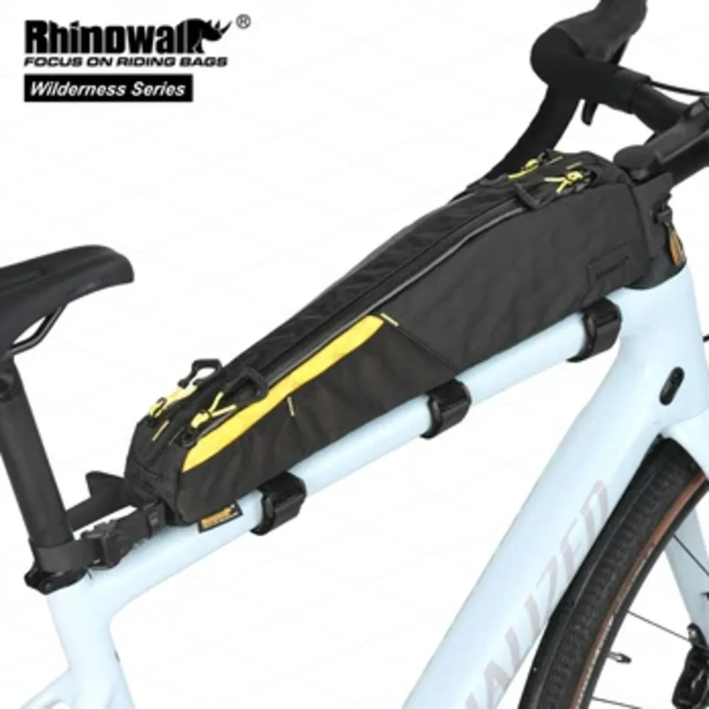 Rhinowalk Bike Top Tube Bag 2.1L Bike Frame Triangle Bag Water-Resistant Travel Luggage  Bag Bike Accessories For MTB Gravel