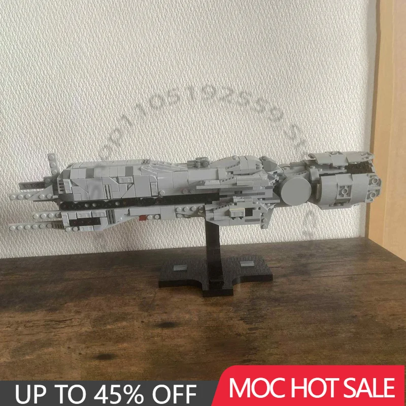 708 Uds. Estrella batalla extraterrestres USS Sulaco modelo a escala media bloques de construcción tecnología de ladrillo montaje creativo DIY juguete regalos de cumpleaños