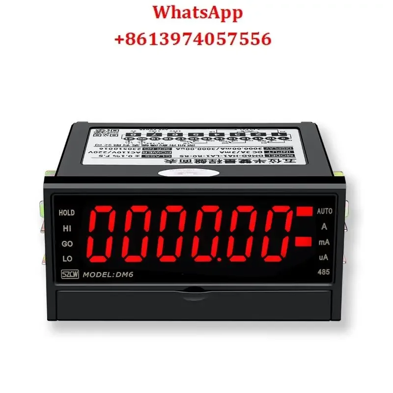 DM6 dual range automatic switching voltmeter ammeter digital display 5-digit high-precision current measurement