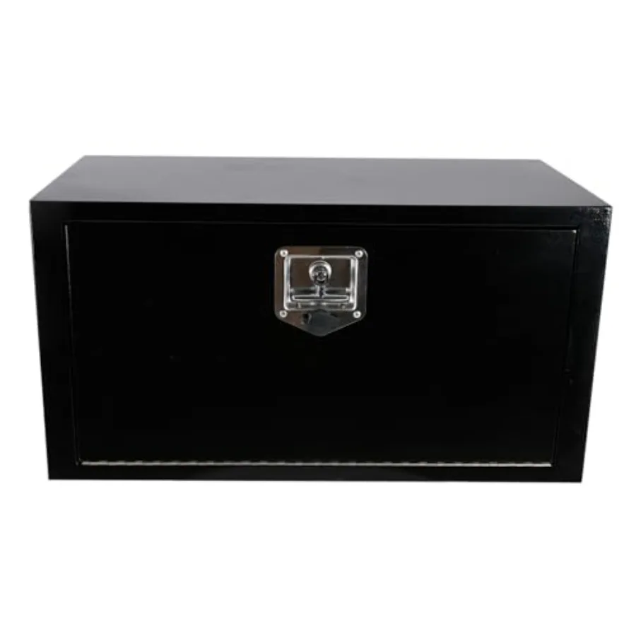 

30 Inch Underbody Truck Box Steel Storage Tool Box30 x 14 x 16 Tool Chest Organizer w/Lock and Keys For Pickup Truck Bed RV Tra