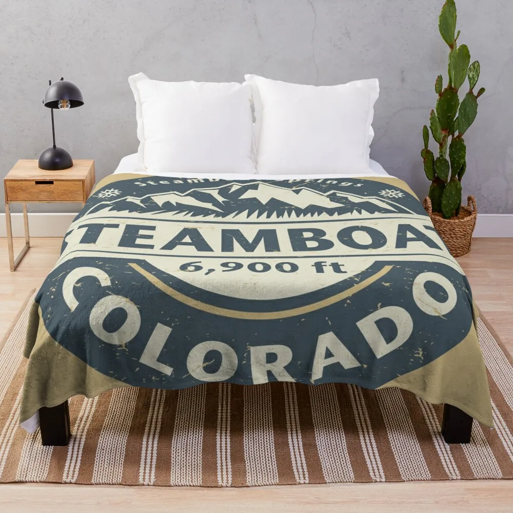 

Steamboat Springs, Colorado Throw Blanket Blankets For Sofas Winter beds Luxury Thicken Picnic Blankets