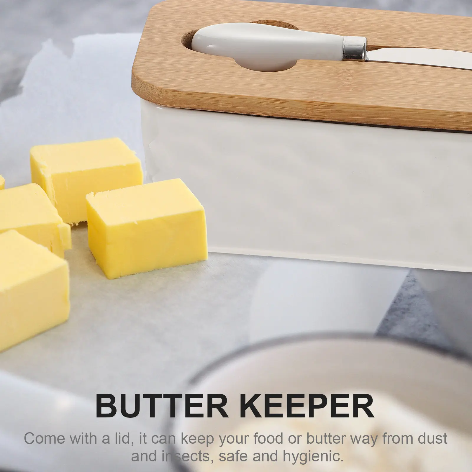 1Set Household Butter Box Sealing Cover Reusable Wear-Resistant Butter Holder Convenient Storage Container Fresh Keeping Kitchen