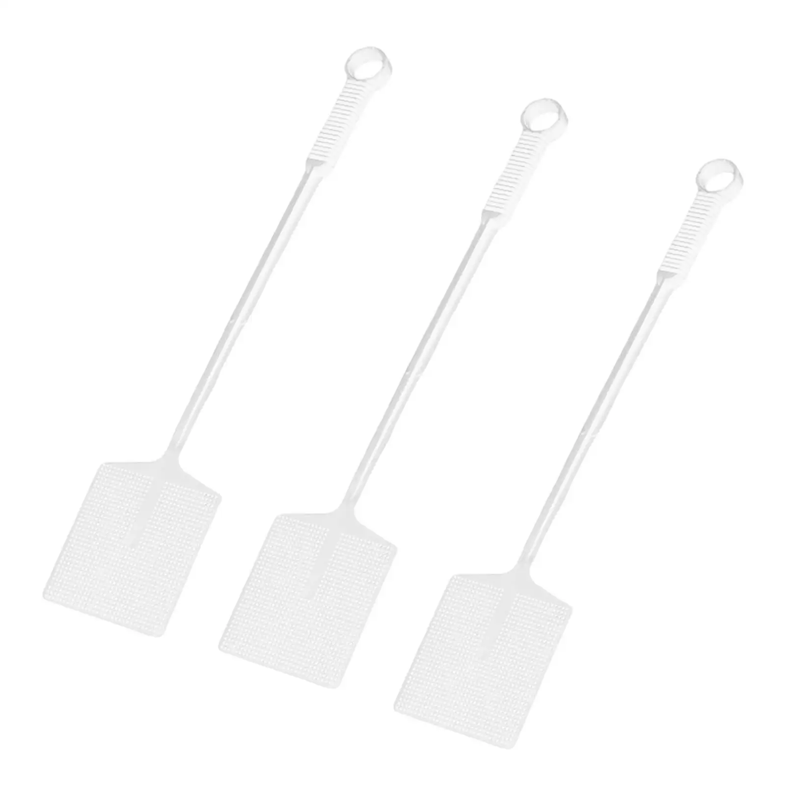 Fly Swatter 3 Pieces Handheld Ergonomic Anti-Slip Flyswatter Long Handle Fly Swatter for Kitchen Indoor Household Outdoor Garage