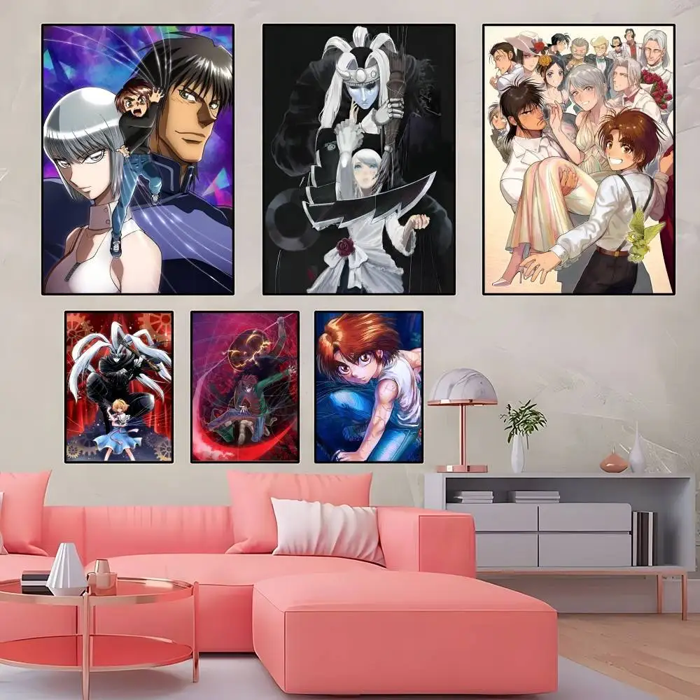 Póster De Anime L-Le Cirque De KarakuriS, arte De pared impreso, adecuado para sala De estar, dormitorio, Bar, salón, decoración del hogar, regalo