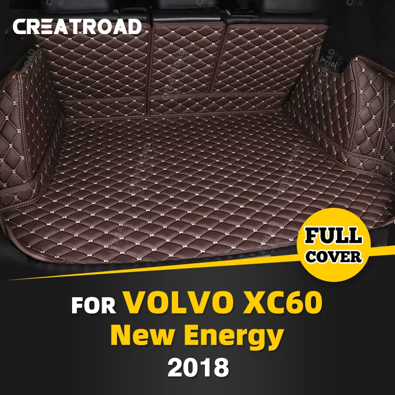 

Автомобильный коврик для багажника с полным покрытием для Volvo XC60 New Energy 2018, автомобильный коврик для багажника, аксессуары для защиты интерьера