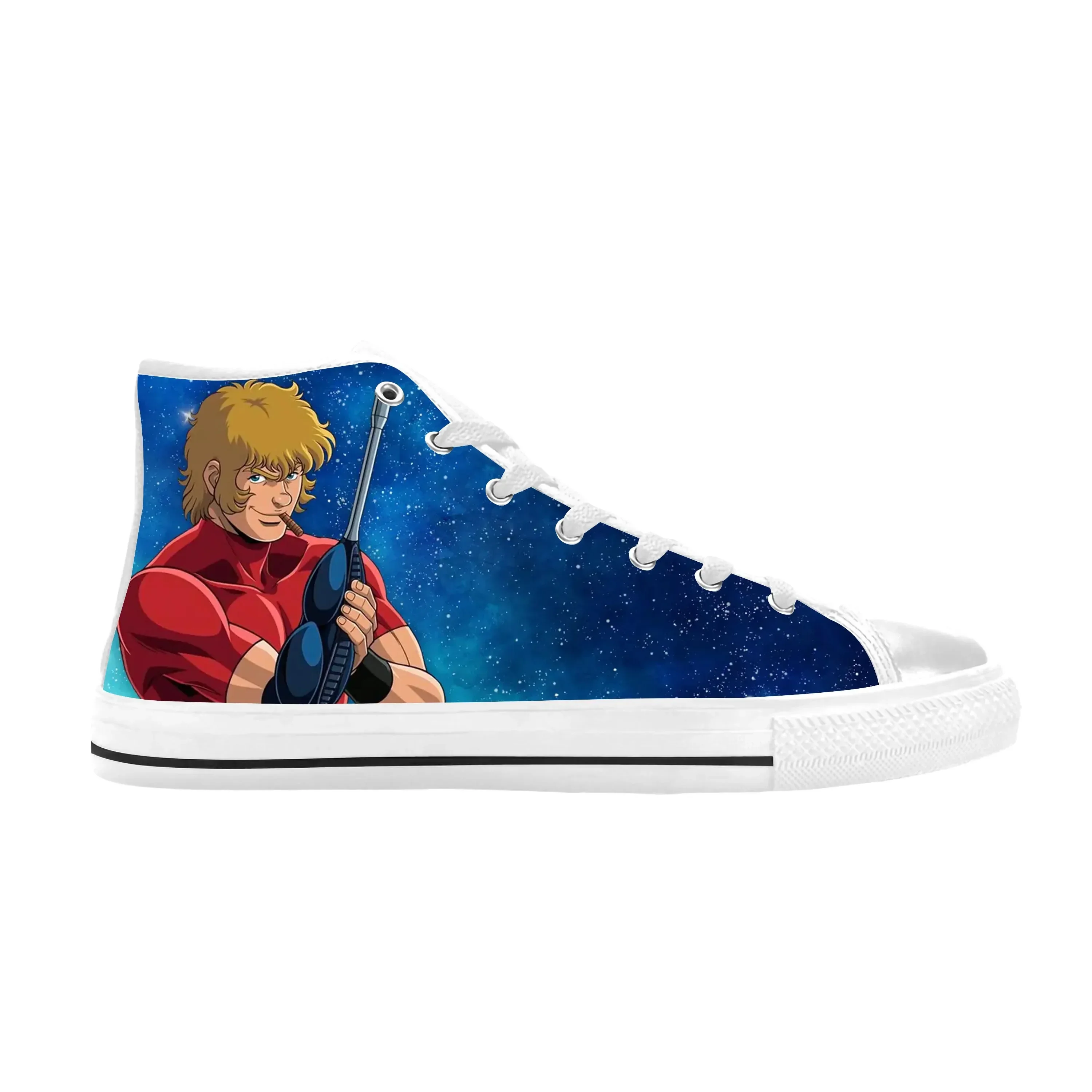 

Space Adventure Cobra Pirate Captain Harlock Cool Casual Cloth Shoes High Top Comfortable Breathable 3D Print Men Women Sneakers