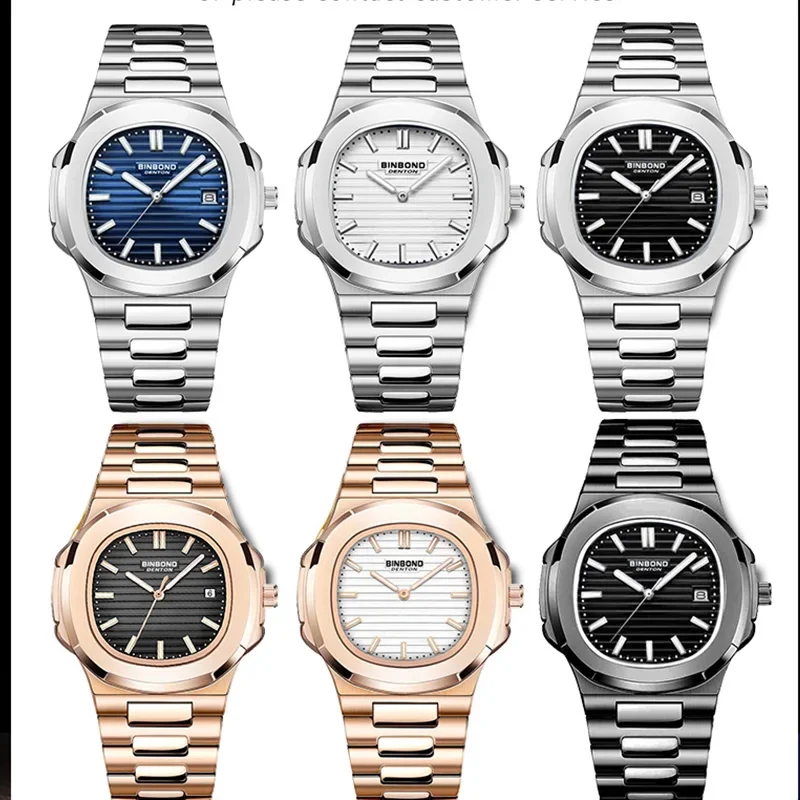 Новые повседневные деловые часы, мужские роскошные часы, автоматические часы, мужские модные кварцевые наручные часы, подарки Relogio Masculino