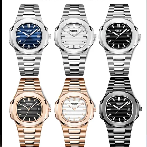 Imagen 2 del producto Nuevo reloj informal con movimiento de negocios, reloj de lujo para hombre, relojes automáticos, relojes de pulsera de cuarzo a la moda para hombre, regalos, reloj Masculino