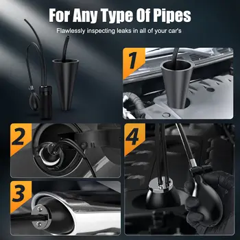 FOXWELL SD203 자동차용 연기 발생기, 12V 내장형 공기 펌프, EVAP 진공 누출 감지기, 자동차 배관 누출 진단 테스터 6 best sales 연기 누출 시험기 - №2