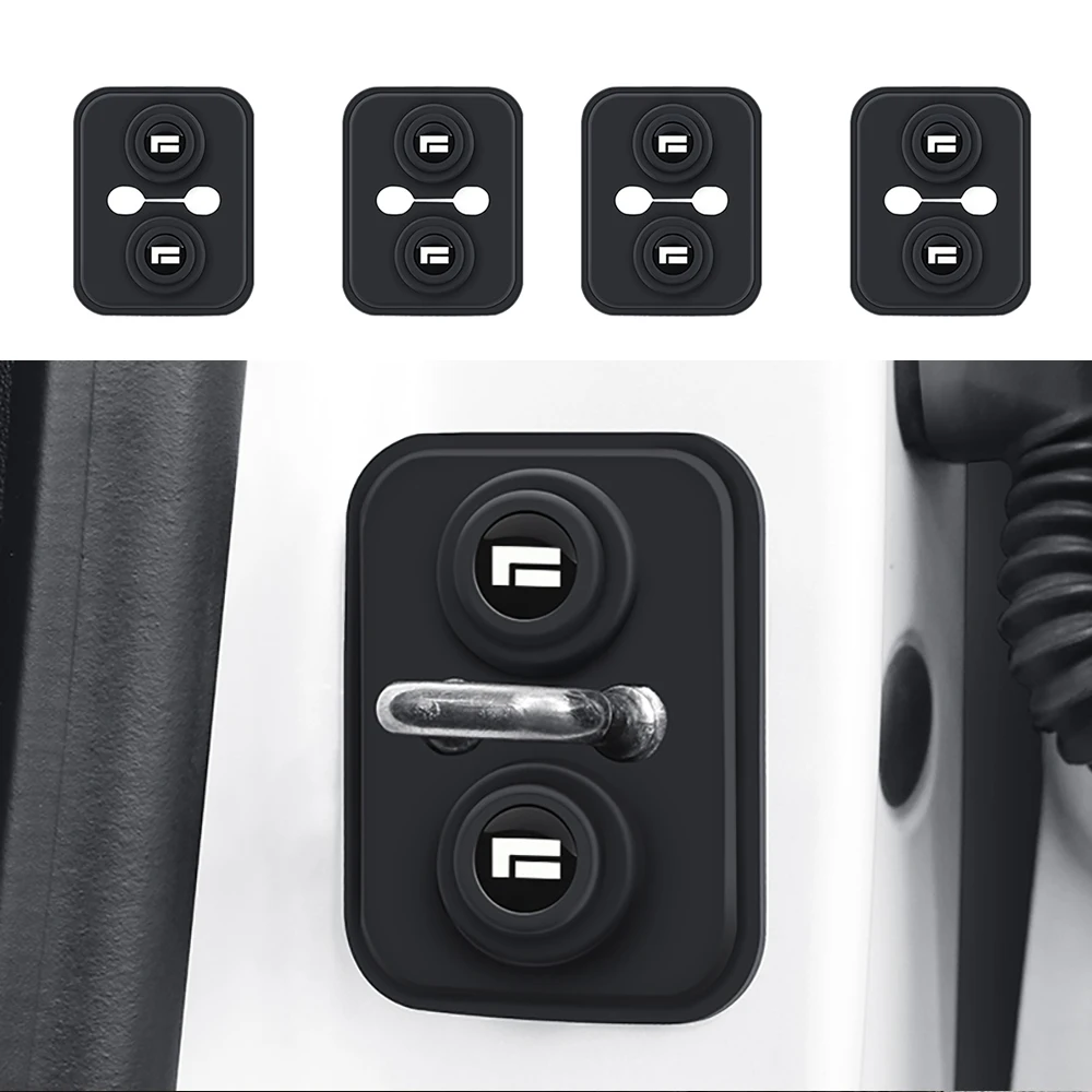 

Car Siliconel Door Lock Cover Door Lock Protection Cover Accessories Fit For BAIC JishiI Polestone 01 Rox 01 2024 2025 2026