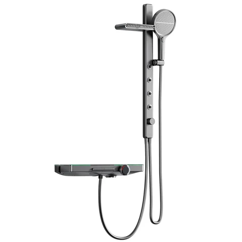 

6091 Cream Wind Roof Spray Rain Shower Set, Simple Split Piano Minimal Bath