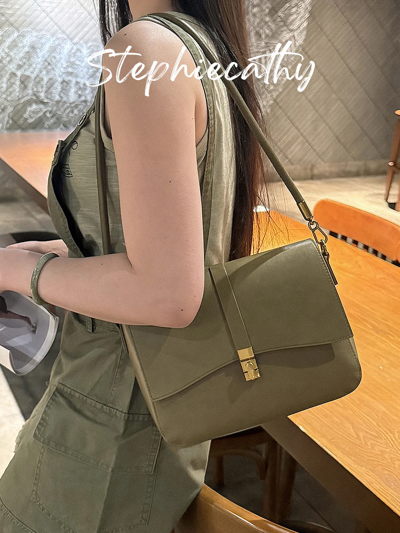 

SC женская элегантная квадратная сумка из натуральной кожи с клапаном, нишевая модная сумка через плечо, повседневная повседневная сумка для повседневного использования, колледжа, свидания